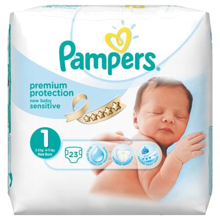 Pampers newbaby sensitive change complet 2 à 5kg 23