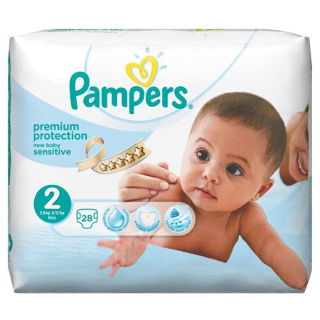 Pampers New Baby Sensitive - Taille 2 (3-6kg) - 28 Couches