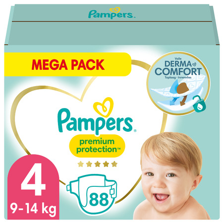 Pampers Premium Protection T4 9-14 kg, x 88