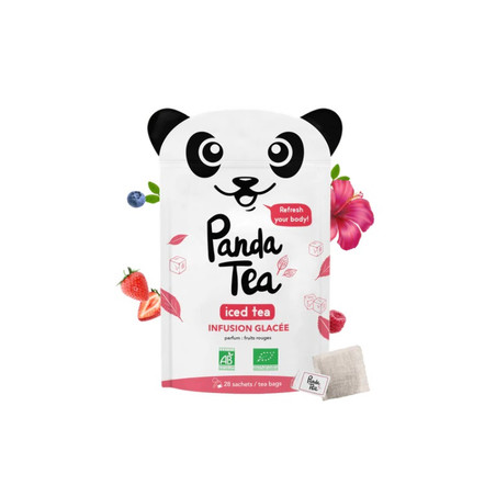 Panda Tea Iced Tea Detox Fruits Rouges, 28 Sachets