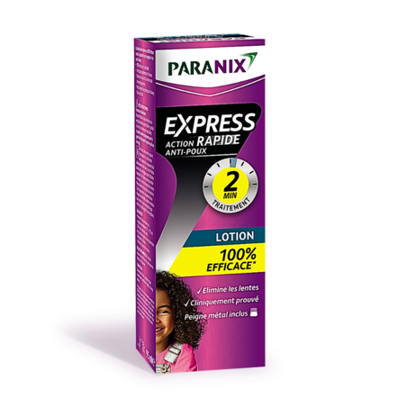 Paranix Express 2 min Lotion Anti-Poux 100 ml + peigne de Perrigo