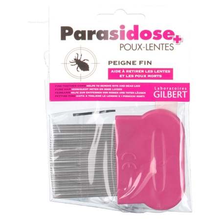 Parasidose peigne fin anti-poux plastique dents longues