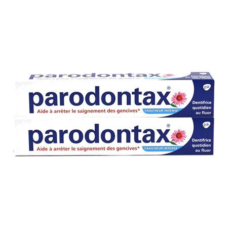 Parodontax dentifrice fraîcheur intense 2x75ml