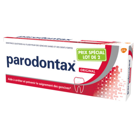 Parodontax Pate Gingivale Fluorée - 2 tubes de 75 ml