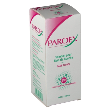 Paroex 0,12 %, flacon de 300 ml de solution pour bain de bouche