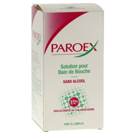 Paroex 0,12 %, flacon de 500 ml de solution pour bain de bouche