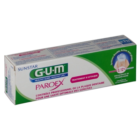 Paroex 0.12 % gel dentifrice antiplaque, 75 ml