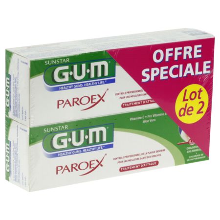 Paroex gel dentifrice, 2 x 75 ml