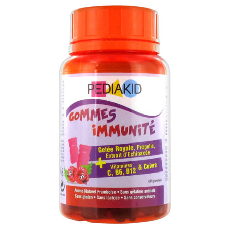 PEDIAKID GOM IMMUNITE FRAMB OURS60