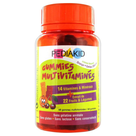 PEDIAKID GOMMES MULTI 60 OURSONS