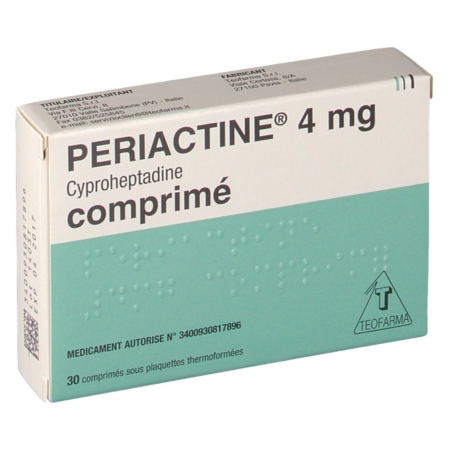 Periactine 4 mg, 30 comprimés sécables