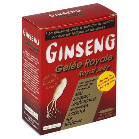 Pharm&nature Ginseng gelée royale, 10 ampoules