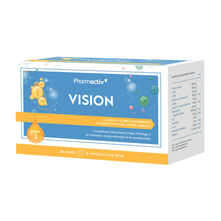 Pharmactiv Complément Alimentaire Vision, 60 capsules