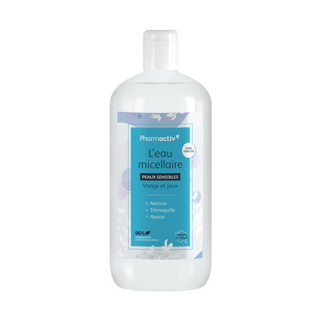 Pharmactiv Eau Micellaire Démaquillante Peaux Sensibles, 500 ml