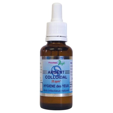 PharmaPhyt Hygiène des Yeux à l'Argent Colloïdal 25 ppm, 30 ml