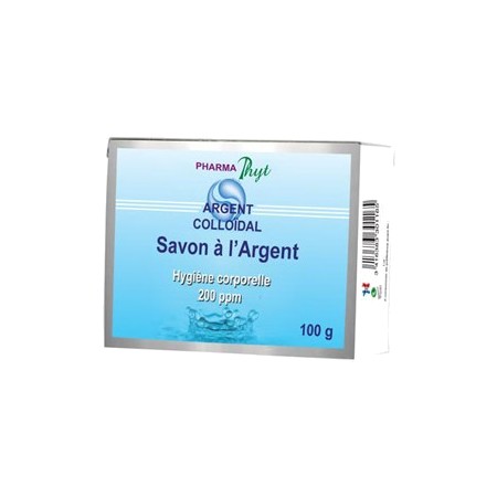 PharmaPhyt Savon à l'Argent Colloïdal 200 ppm, 100 g