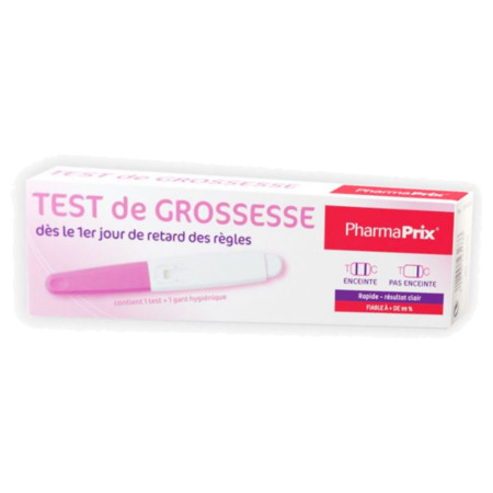 Pharmaprix test grossesse     