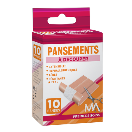 PHR Pansement bande à découper boîte de 10