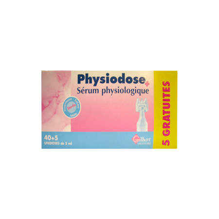 Physiodose sérum physiologique 40 unidoses de 5 ml