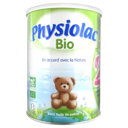 Physiolac lait infantile 2ème âge bio 2 - 900g