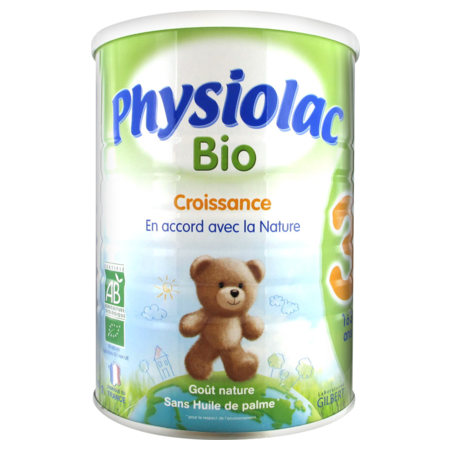 Physiolac lait de croissance 1-3 ans bio 3 croissance - 900g