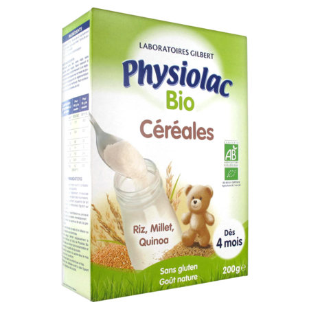 Physiolac Bio Céréales Nature, 200 g