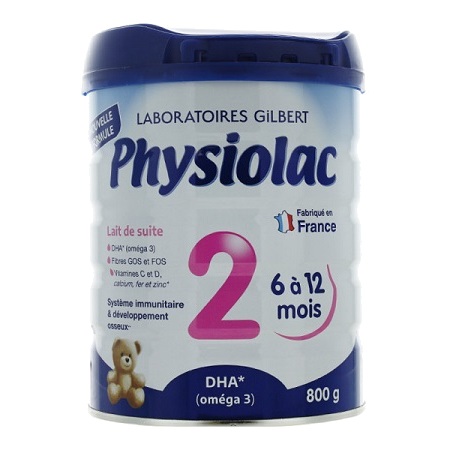 Physiolac lait 2ème âge, 800g