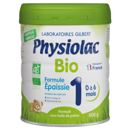 Physiolac Lait Épaissie Bio 1er Âge, 800 g