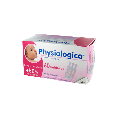 Gifrer bébé physiologica sérum physiologique, 60 unidoses 5ml