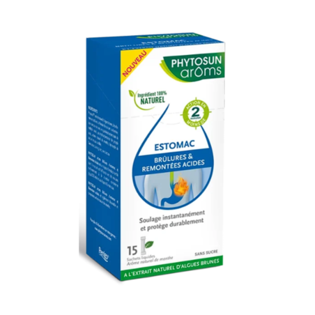 Phytosun Arôms Estomac Brûlures et Remontées Acides, 15 sachets liquides