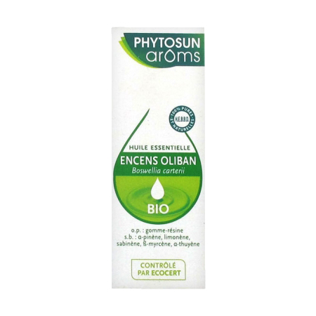 Phytosun Arôms Huile Essentielle Encens Oliban Bio, 5 ml