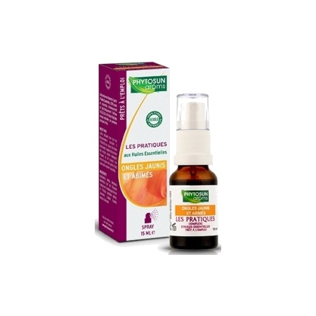 Phytosun arôms dermatologie et beauté spray soin des ongles 15 ml 