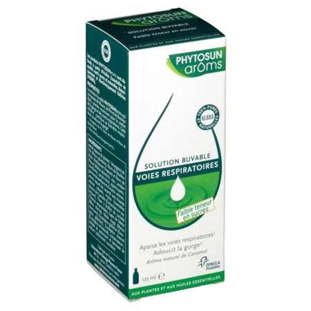 Phytosun aroms respiration solution buvable sans sucre, 150 ml