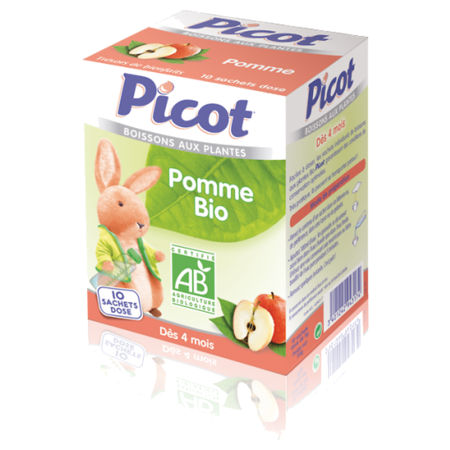 Picot boisson à la pomme bio - 10 sachets 5g