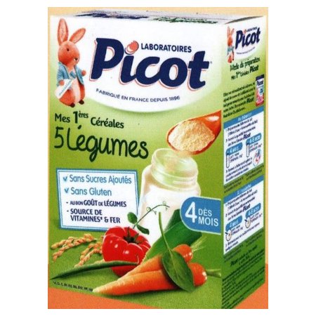 Picot céréales 5 légumes - 200g