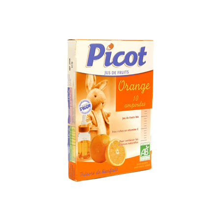 Picot jus d'orange bio - 10 ampoules de 10ml