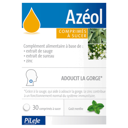 Pileje Azéol 30 comprimés à sucer