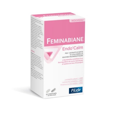 PIleje Feminabiane Endo'calm, 60 Comprimés & 30 Gélules