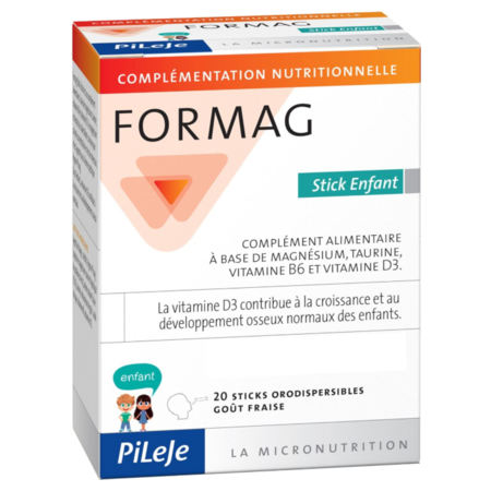 Pileje Formag Stick enfants Orodispersibles goût Fraise, 20 sticks