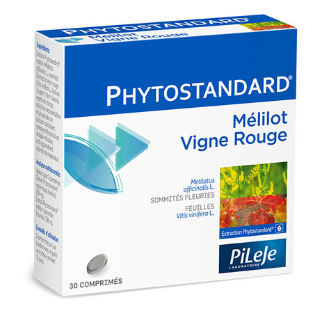 PiLeJe Phytostandard Melilot / Vigne Rouge, 30 comprimés