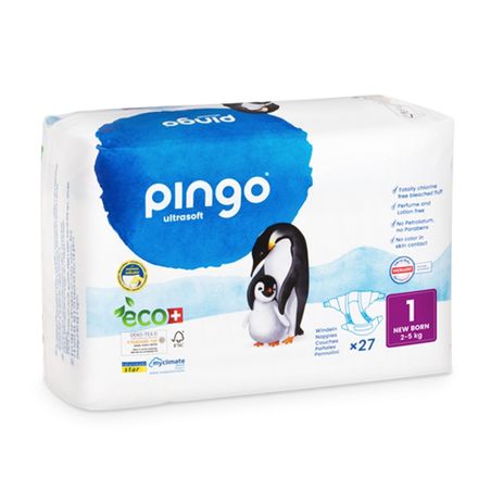 Pingo Couche Écologique Taille 1 (2-5 kg), x27