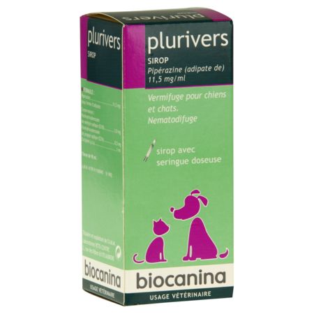 Plurivers sirop, boîte de 1 flacon de 90 ml