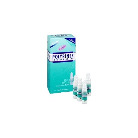 Polyrinse solution rincage lentilles dose 15ml 30