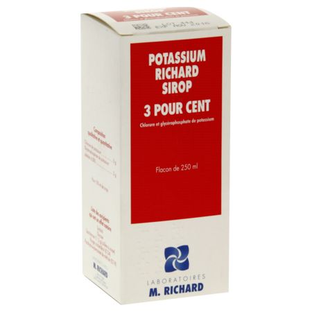 Potassium richard 3 %, flacon de 250 ml de sirop