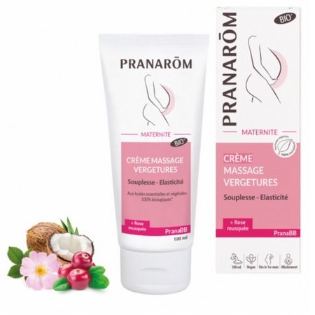 Pranarom Crème massage vergetures, 100 ml