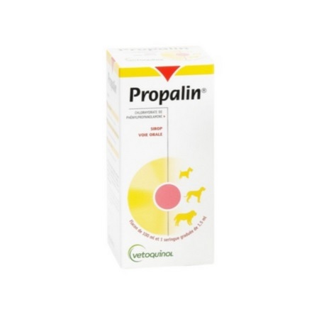 Propalin, boîte de 1 flacon de 100 ml et de 1 seringue graduée de 1,5 ml