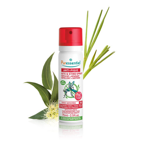 Puressentiel Anti-Pique 5 Huiles Essentielles Spray Répulsif & Apaisant, 75 ml