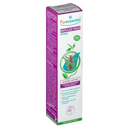 PURESSENTIEL Anti poux repulsif poux spray 75ml