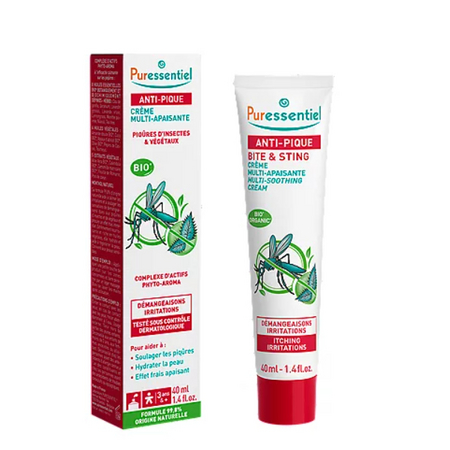 Puressentiel crème bio multi apaisante anti-pique aux huiles essentielles, 40 ml