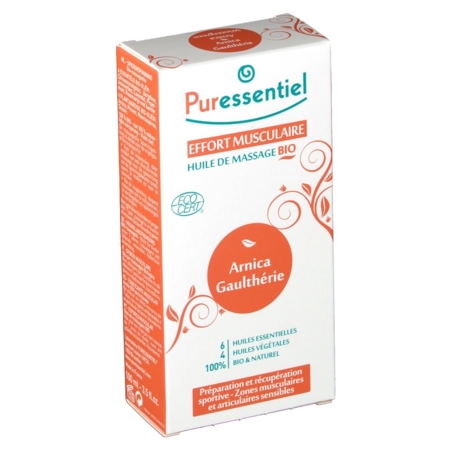 Puressentiel huile massage bio effort muscu, 100 ml